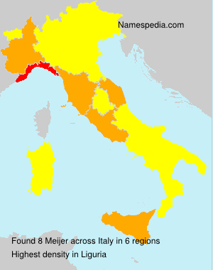 Surname Meijer in Italy Surname Meijer in Italy