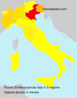 Surname Melan in Italy Surname Melan in Italy