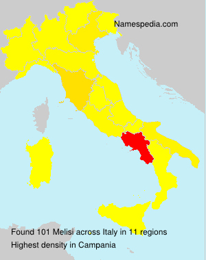 Surname Melisi in Italy Surname Melisi in Italy