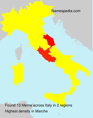Surname Meme in Italy Surname Meme in Italy