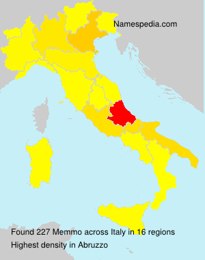 Surname Memmo in Italy Surname Memmo in Italy