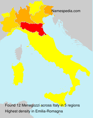 Surname Menegozzi in Italy Surname Menegozzi in Italy