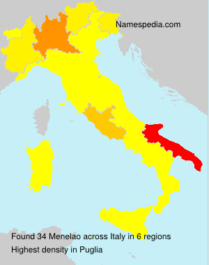 Surname Menelao in Italy Surname Menelao in Italy