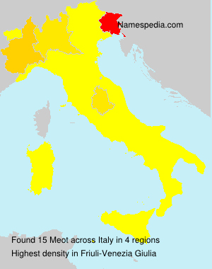 Surname Meot in Italy Surname Meot in Italy