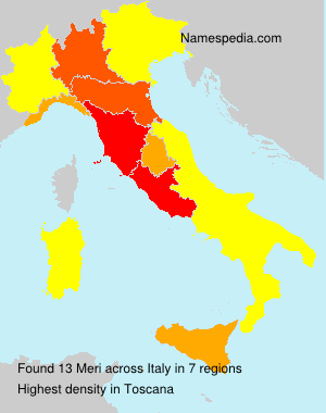 Surname Meri in Italy Surname Meri in Italy