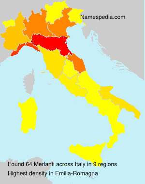 Surname Merlanti in Italy