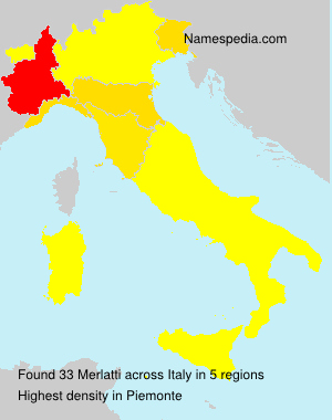 Surname Merlatti in Italy Surname Merlatti in Italy