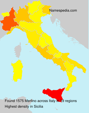 Surname Merlino in Italy Surname Merlino in Italy