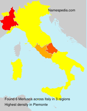 Surname Merlusca in Italy Surname Merlusca in Italy