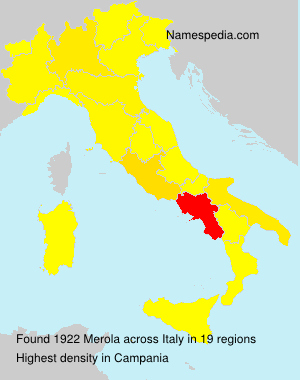 Surname Merola in Italy Surname Merola in Italy