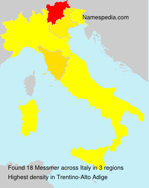 Surname Messmer in Italy Surname Messmer in Italy
