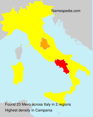 Surname Mevo in Italy Surname Mevo in Italy