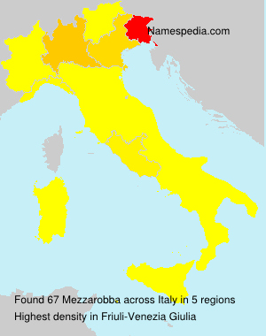 Surname Mezzarobba in Italy Surname Mezzarobba in Italy