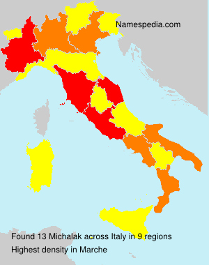 Surname Michalak in Italy Surname Michalak in Italy