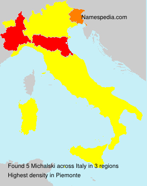 Surname Michalski in Italy Surname Michalski in Italy