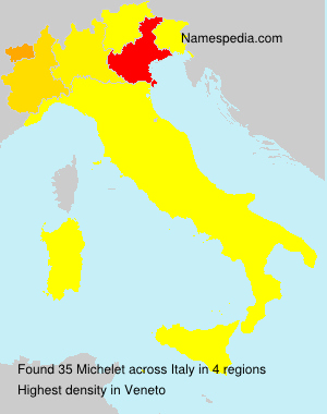 Surname Michelet in Italy Surname Michelet in Italy