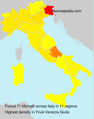 Surname Michelli in Italy Surname Michelli in Italy