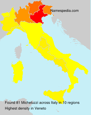 Surname Micheluzzi in Italy Surname Micheluzzi in Italy