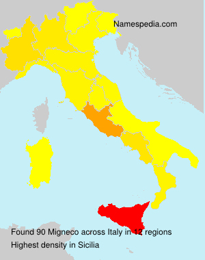 Surname Migneco in Italy Surname Migneco in Italy