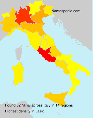 Surname Mihai in Italy Surname Mihai in Italy