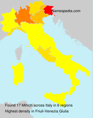 Surname Mihich in Italy Surname Mihich in Italy
