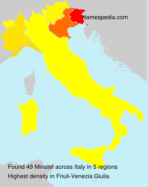 Surname Minatel in Italy Surname Minatel in Italy