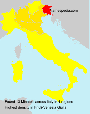 Surname Minatelli in Italy Surname Minatelli in Italy