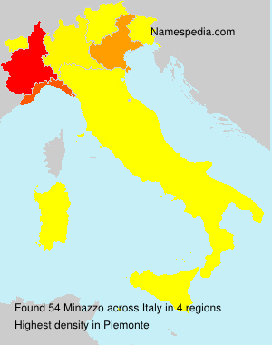 Surname Minazzo in Italy Surname Minazzo in Italy