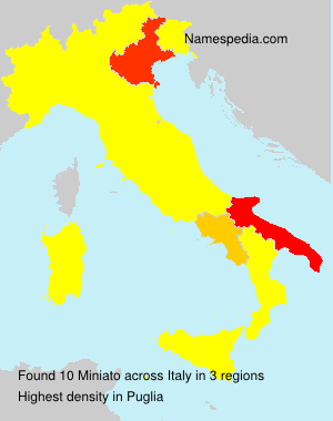 Surname Miniato in Italy Surname Miniato in Italy