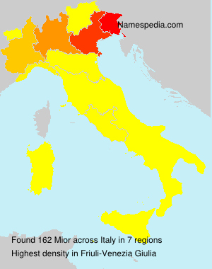 Surname Mior in Italy Surname Mior in Italy