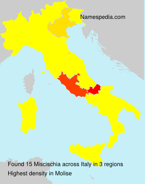Surname Miscischia in Italy Surname Miscischia in Italy