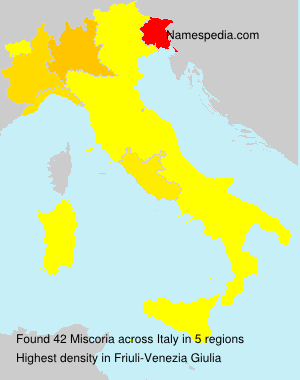 Surname Miscoria in Italy Surname Miscoria in Italy