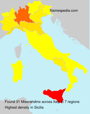 Surname Miserandino in Italy Surname Miserandino in Italy