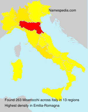 Surname Miserocchi in Italy Surname Miserocchi in Italy