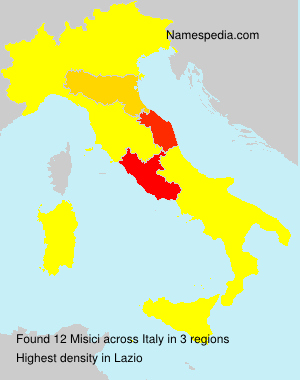 Surname Misici in Italy Surname Misici in Italy