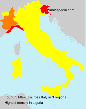 Surname Mlekuz in Italy Surname Mlekuz in Italy