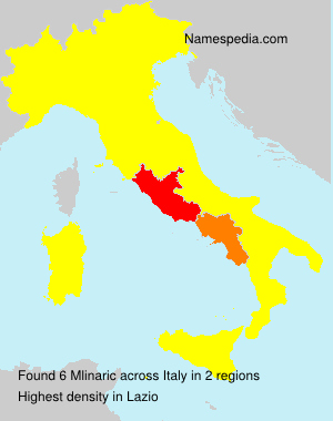 Surname Mlinaric in Italy