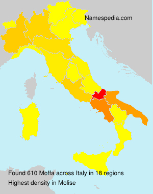 Surname Moffa in Italy Surname Moffa in Italy