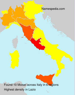 Surname Moisei in Italy Surname Moisei in Italy