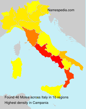 Surname Molea in Italy Surname Molea in Italy