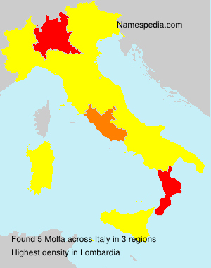 Surname Molfa in Italy Surname Molfa in Italy