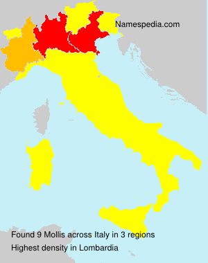 Surname Mollis in Italy Surname Mollis in Italy