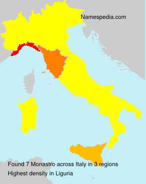 Surname Monastro in Italy Surname Monastro in Italy