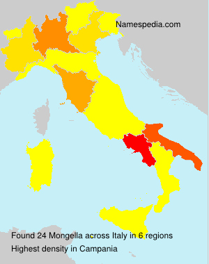 Surname Mongella in Italy Surname Mongella in Italy