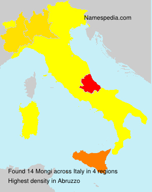 Surname Mongi in Italy Surname Mongi in Italy