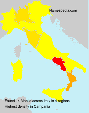 Surname Monile in Italy Surname Monile in Italy