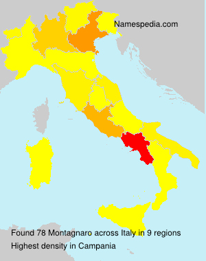Surname Montagnaro in Italy