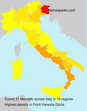 Surname Montello in Italy Surname Montello in Italy
