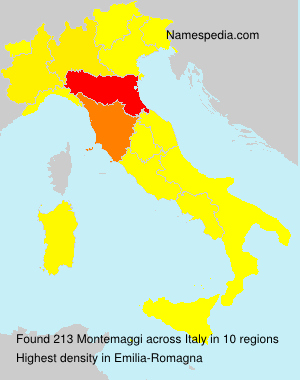 Surname Montemaggi in Italy Surname Montemaggi in Italy