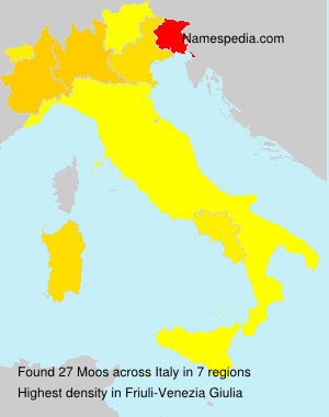 Surname Moos in Italy Surname Moos in Italy